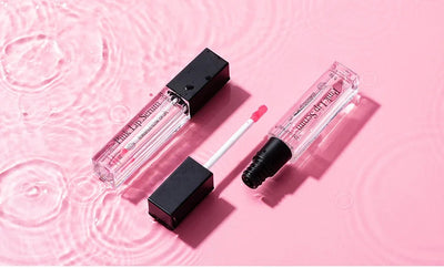 Natural pink serum lipstick.