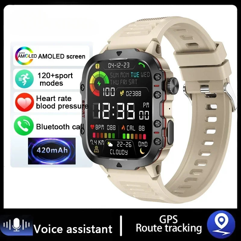 Smartwatch Waterproof Bluetooth Call Ai Voice.