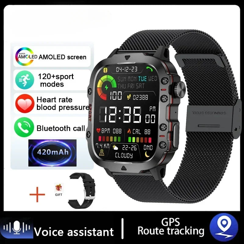 Smartwatch Waterproof Bluetooth Call Ai Voice.
