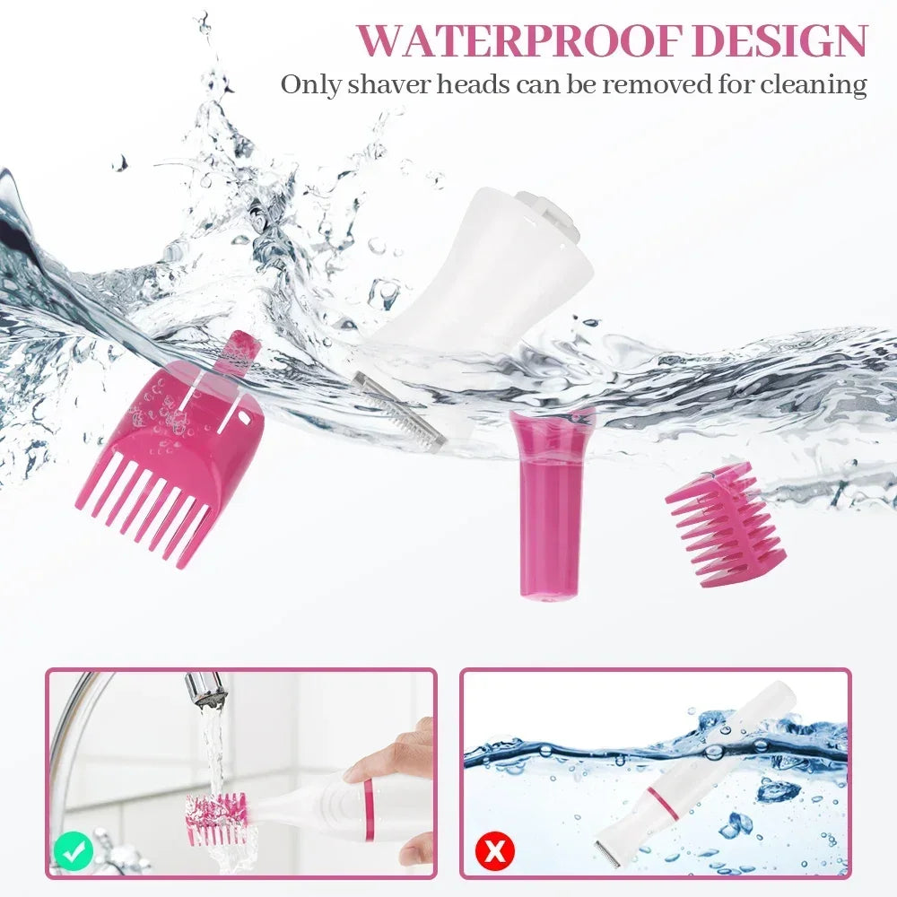 Body Hair Remover Epilator Trimmer Women Bikini Hair Leg.