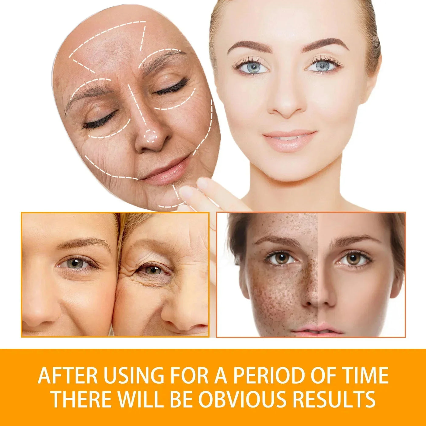 Retinol Wrinkle Remover Face Set Serum.