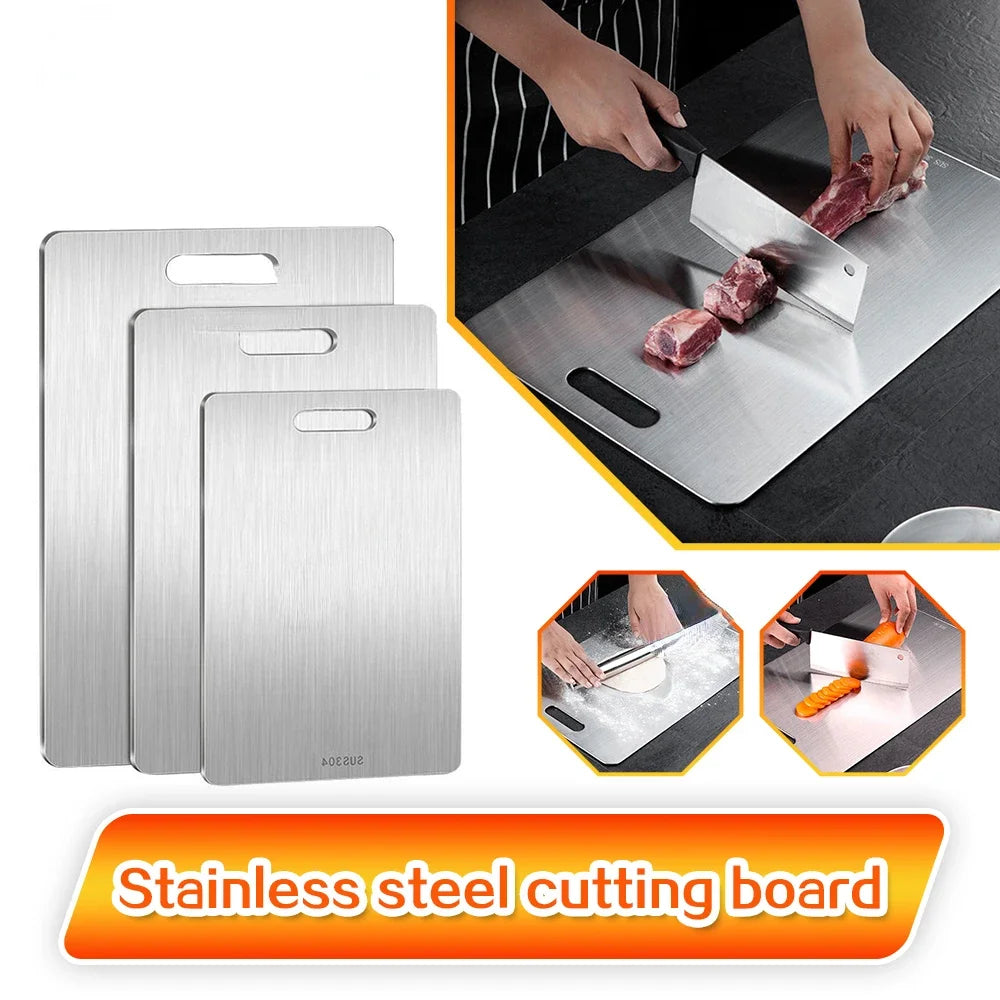 Stainless Steel Panel and Chopping Board.