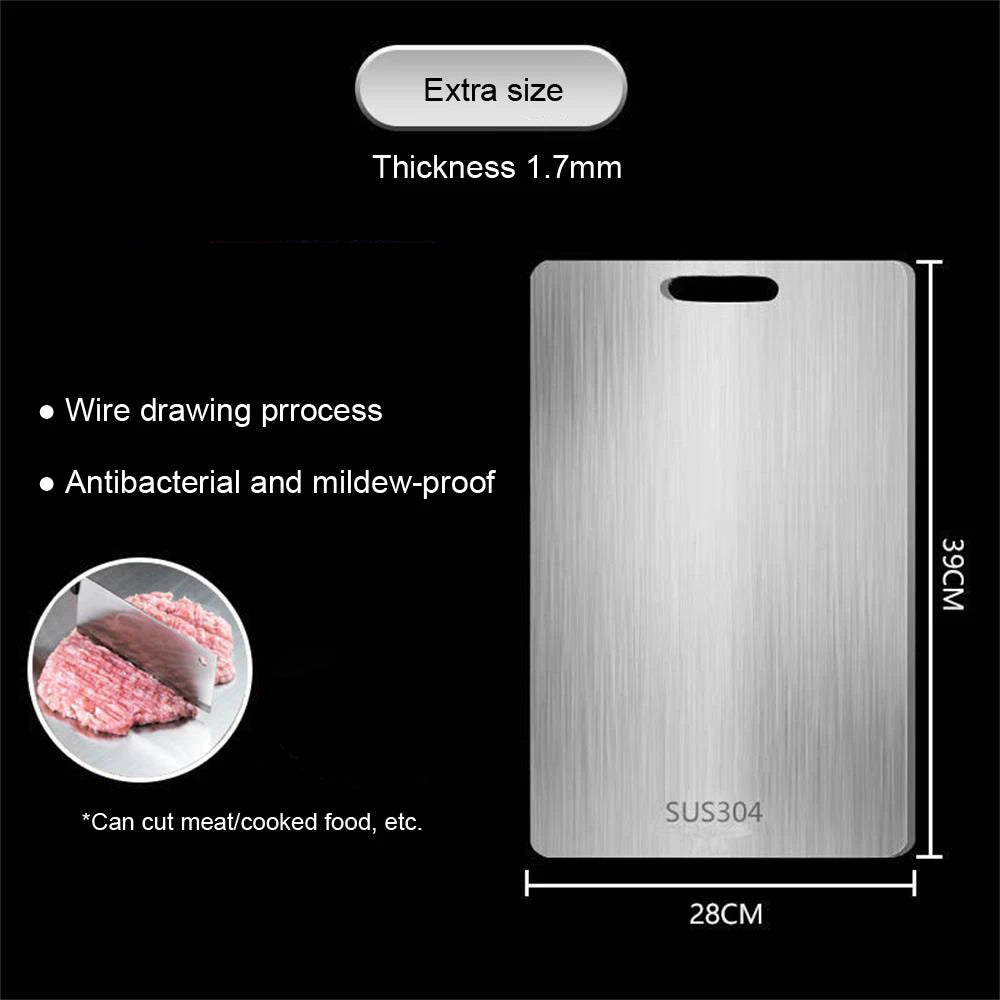 Stainless Steel Panel and Chopping Board.