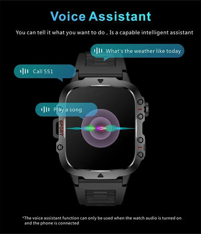 Smartwatch Waterproof Bluetooth Call Ai Voice.