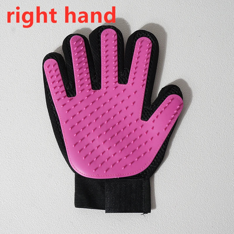 Pet Glove Cat Grooming Glove and Hair Deseeding.