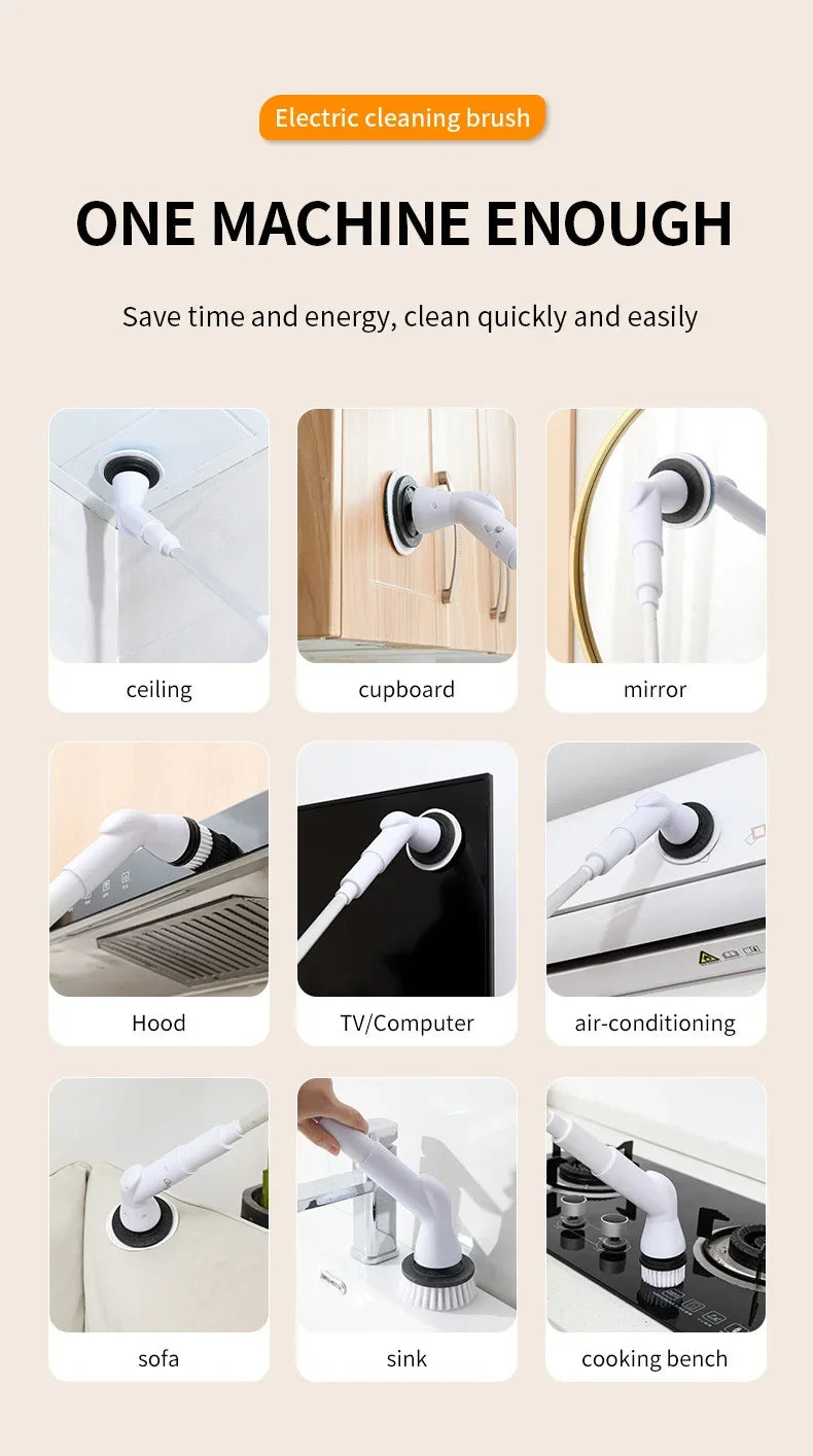 Wireless Electric Cleaning Brush.