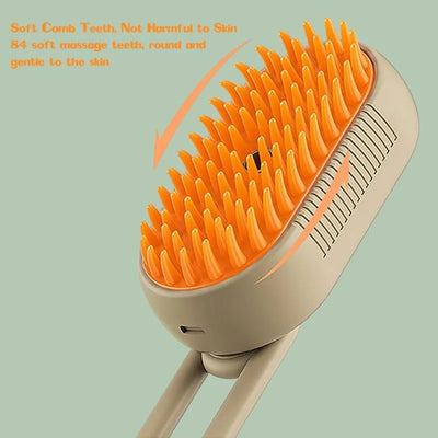 Steamy Dog Brush Electric Spray Cat Hairbrush.