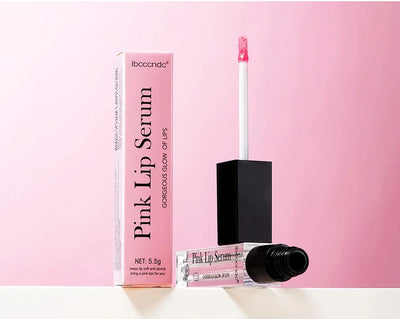 Natural pink serum lipstick.
