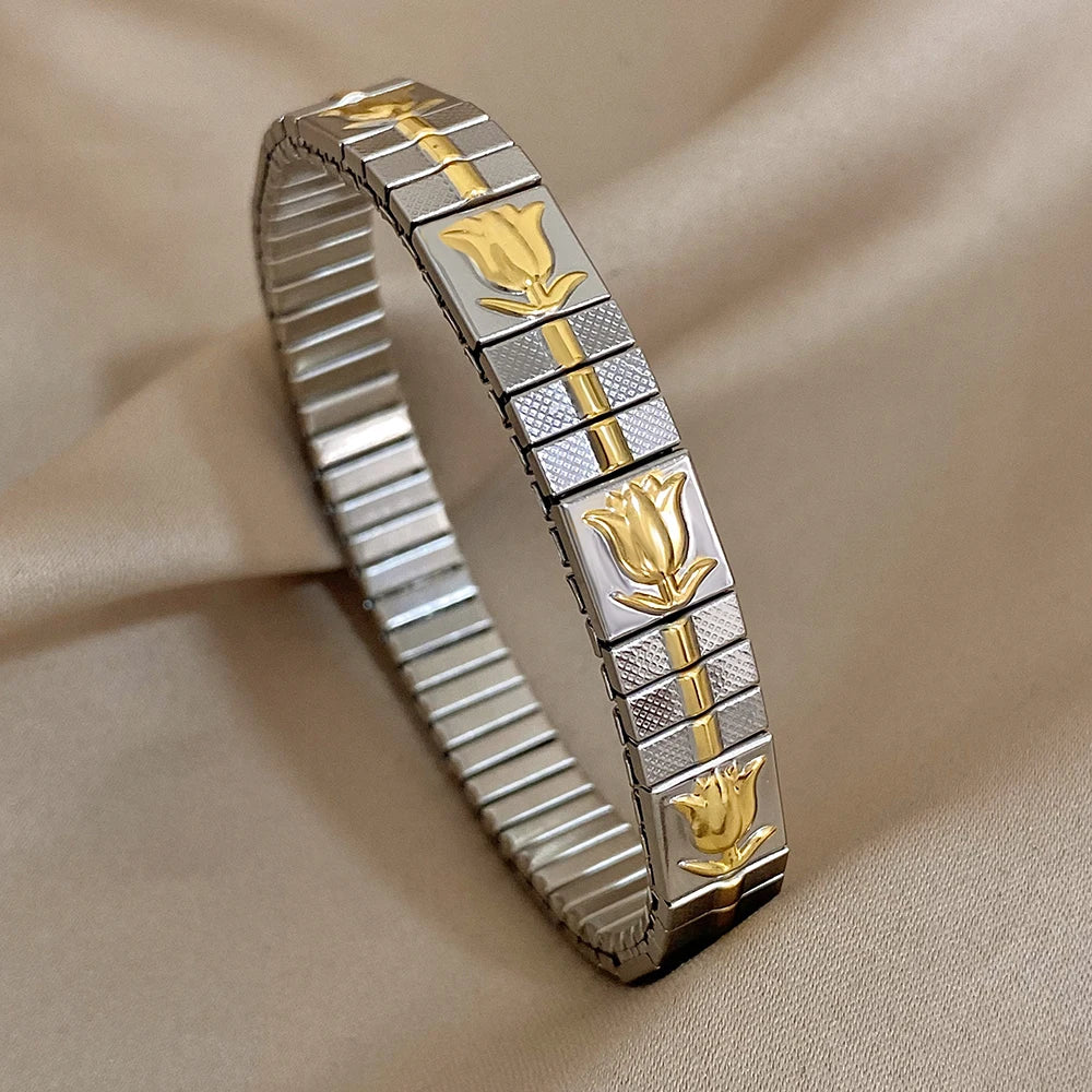 Pepper Cherry Pendant Elastic Bangles Bracelets.