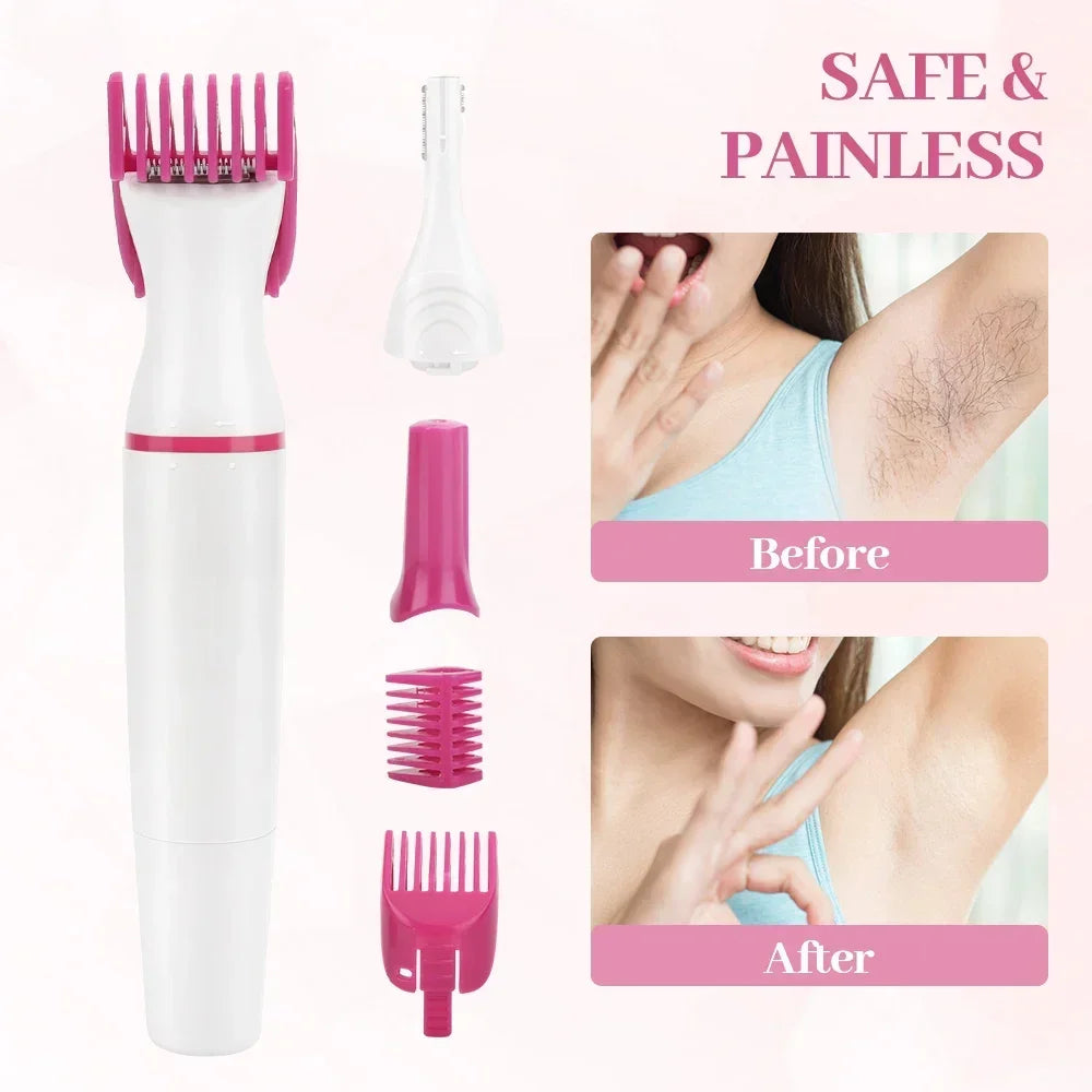 Body Hair Remover Epilator Trimmer Women Bikini Hair Leg.