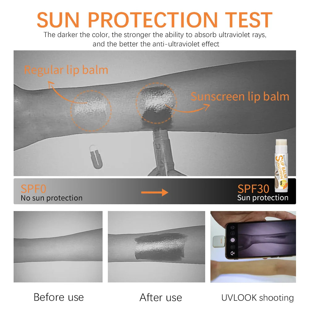 Sunscreen Lip Balm Protection Moisturizer.