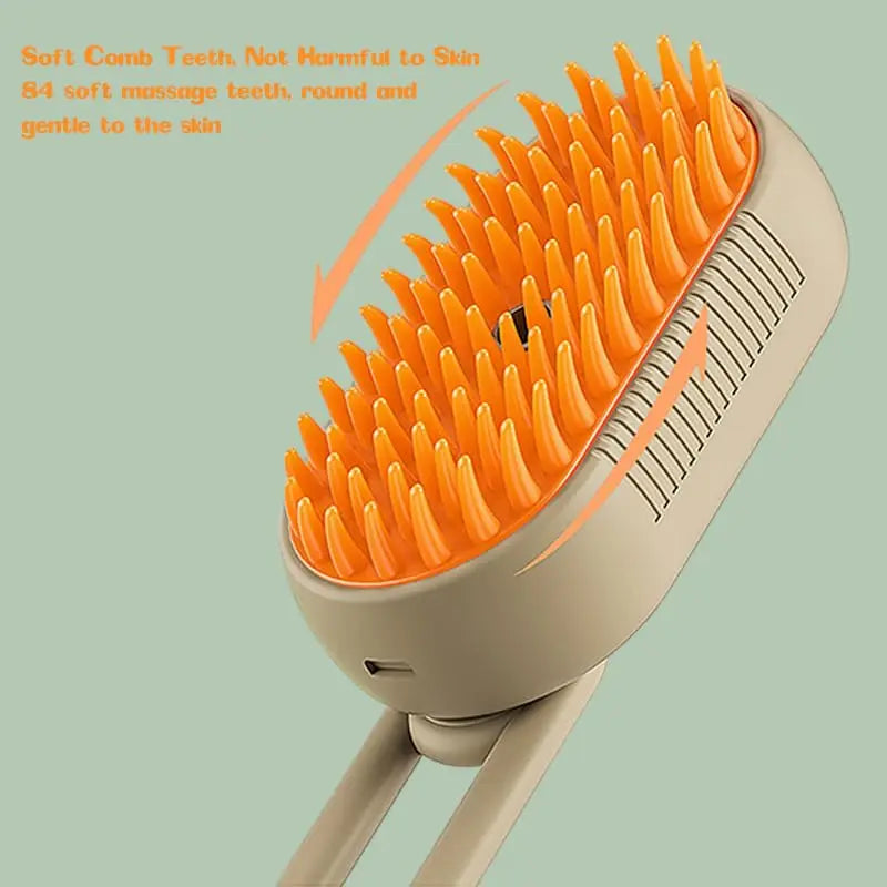 Steamy Dog Brush Electric Spray Cat Hairbrush.