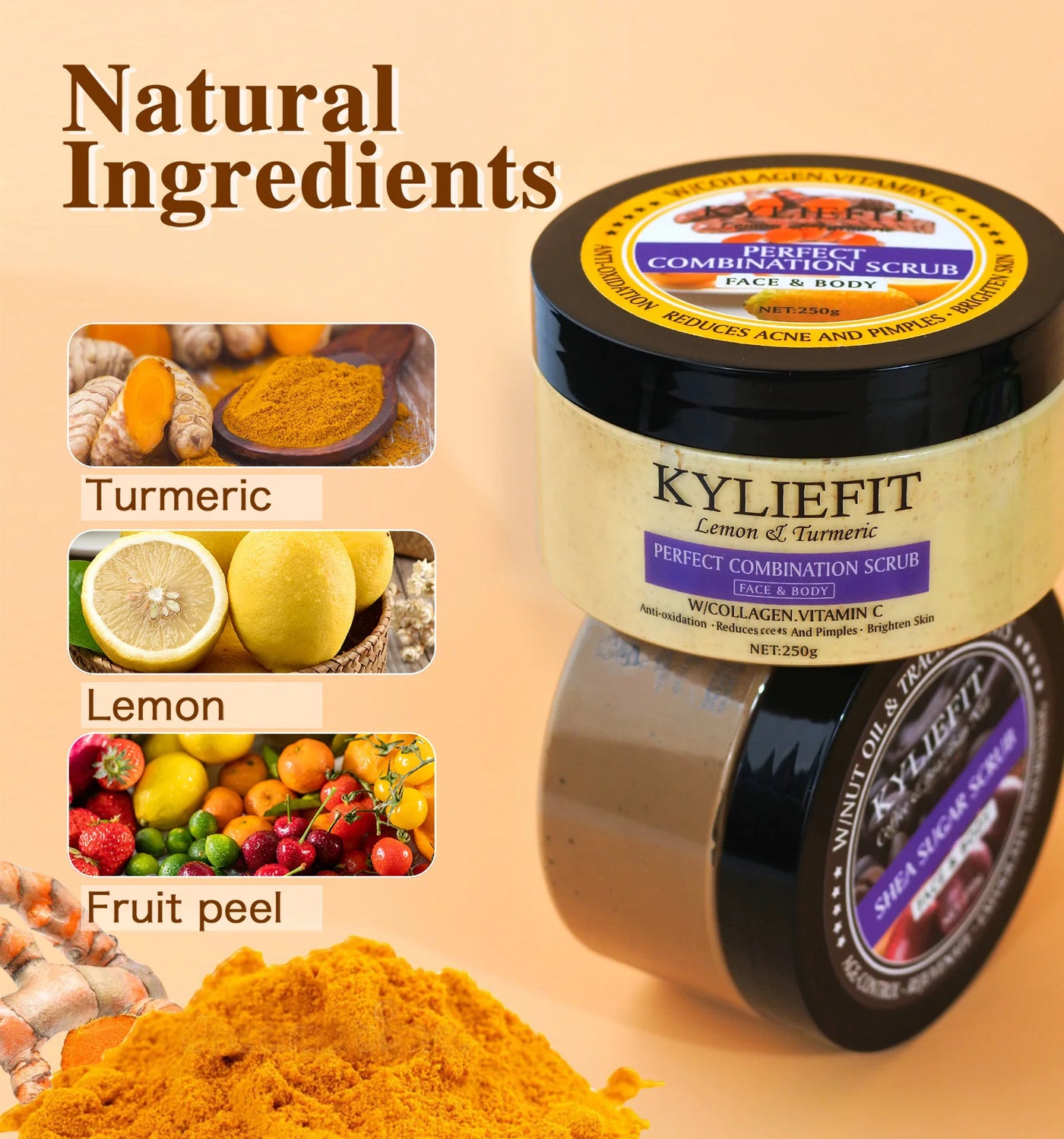 Lemon & Turmeric Perfect Combination Body Scrub.
