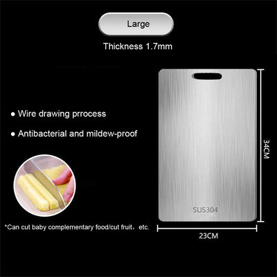 Stainless Steel Panel and Chopping Board.