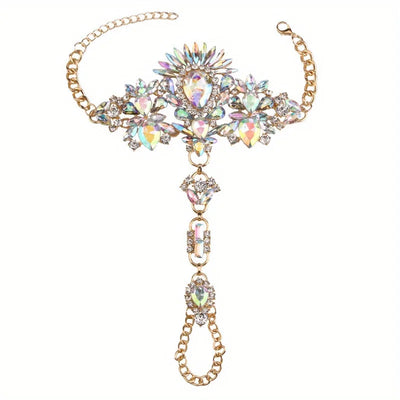Anklet Colorful Faux Crystal Beach Accessories.