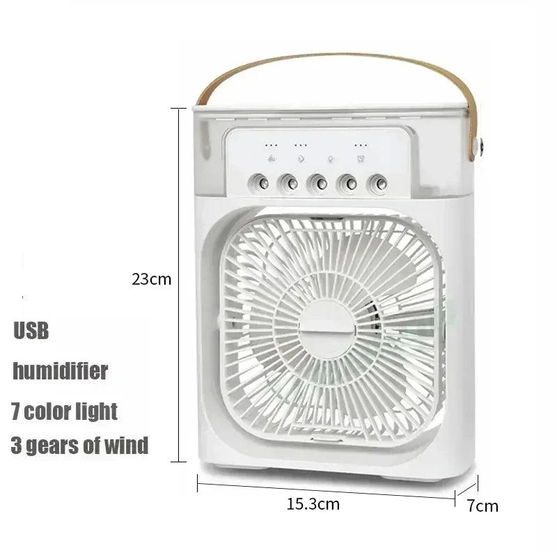 Mini Air Conditioner Fan Cooler Light Portable Humidifier.