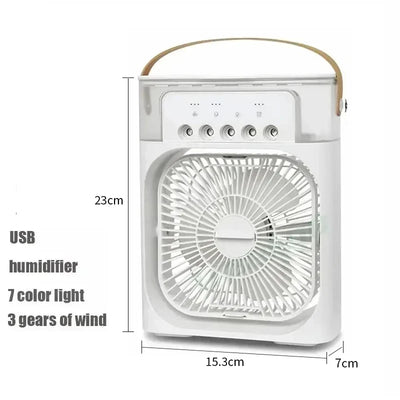 Mini Air Conditioner Fan Cooler Light Portable Humidifier.