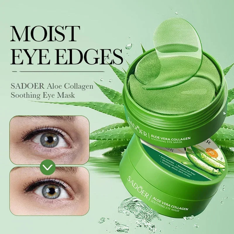 Aloe Collagen Soothing Eye Mask Moisturizing Repair Eye Dry Eye Mask.