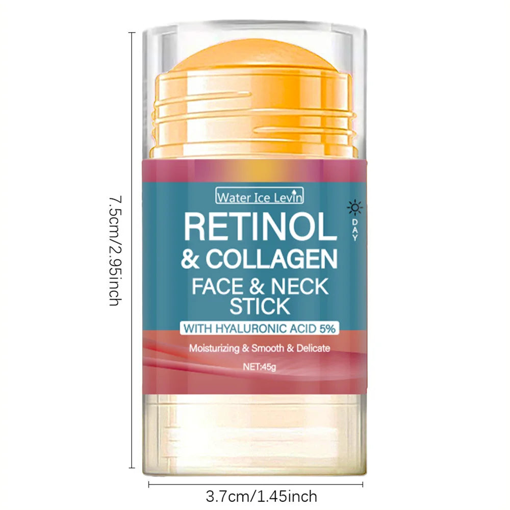 Retinol Face and Neck Treatment Bar with Firming Elasticity Improve Loose Skin.