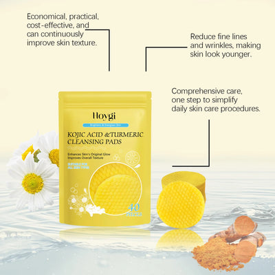 Turmeric Kojic Acid Cleansing Pads Exfoliating Pads.