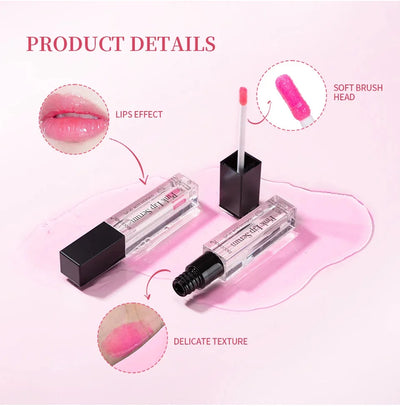 Natural pink serum lipstick.