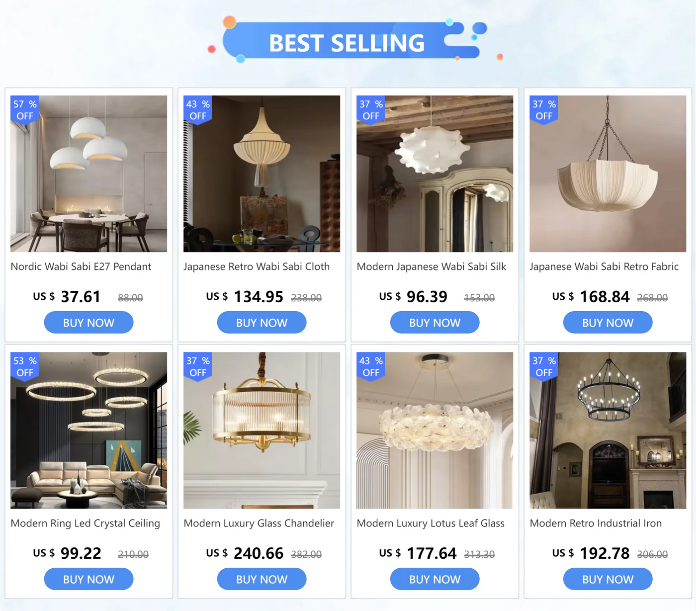 Wheel Pendant lights Metallic luster Hanging Lamps.