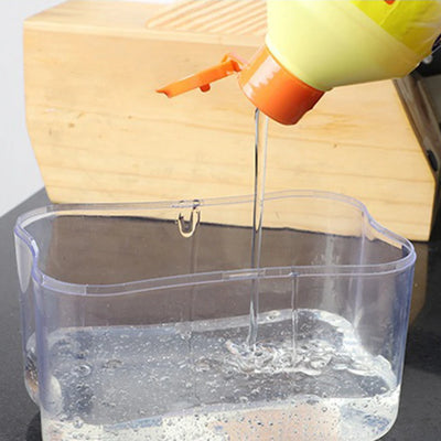 Kitchen 2 In 1 Pressing Soap Liquid Box.
