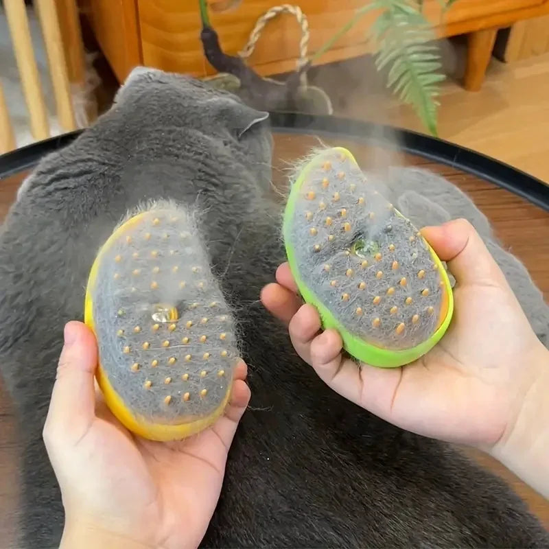 Steamy Dog Brush Electric Spray Cat Hairbrush.