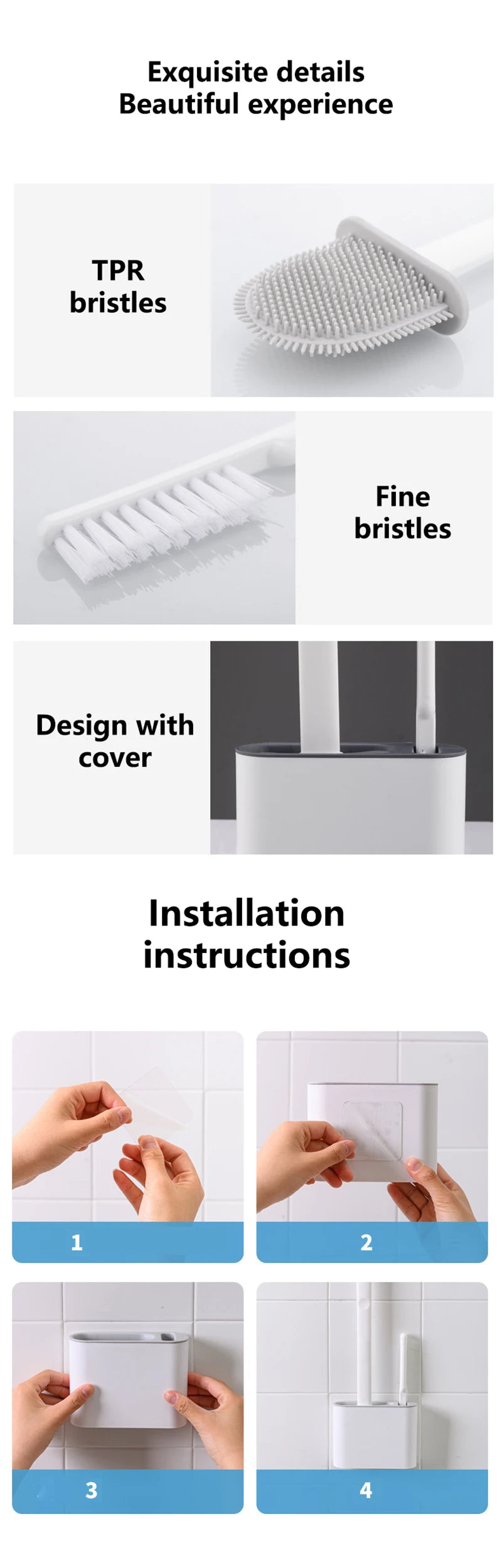 Wall Hanging Toilet Brush.