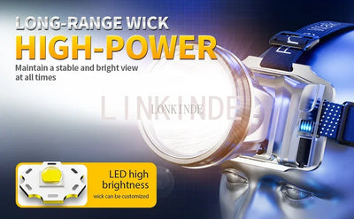 Strong Bald Headlight Ultra Bright