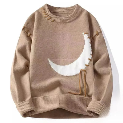 Trendy Men's Loose-Fit Knitted Sweater.