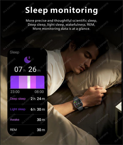 Military Smart Watch Sports Fitness Tracker.