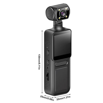 128GB 4K Ultra HD Action Mini Camera 180 Rotatable Vlog.