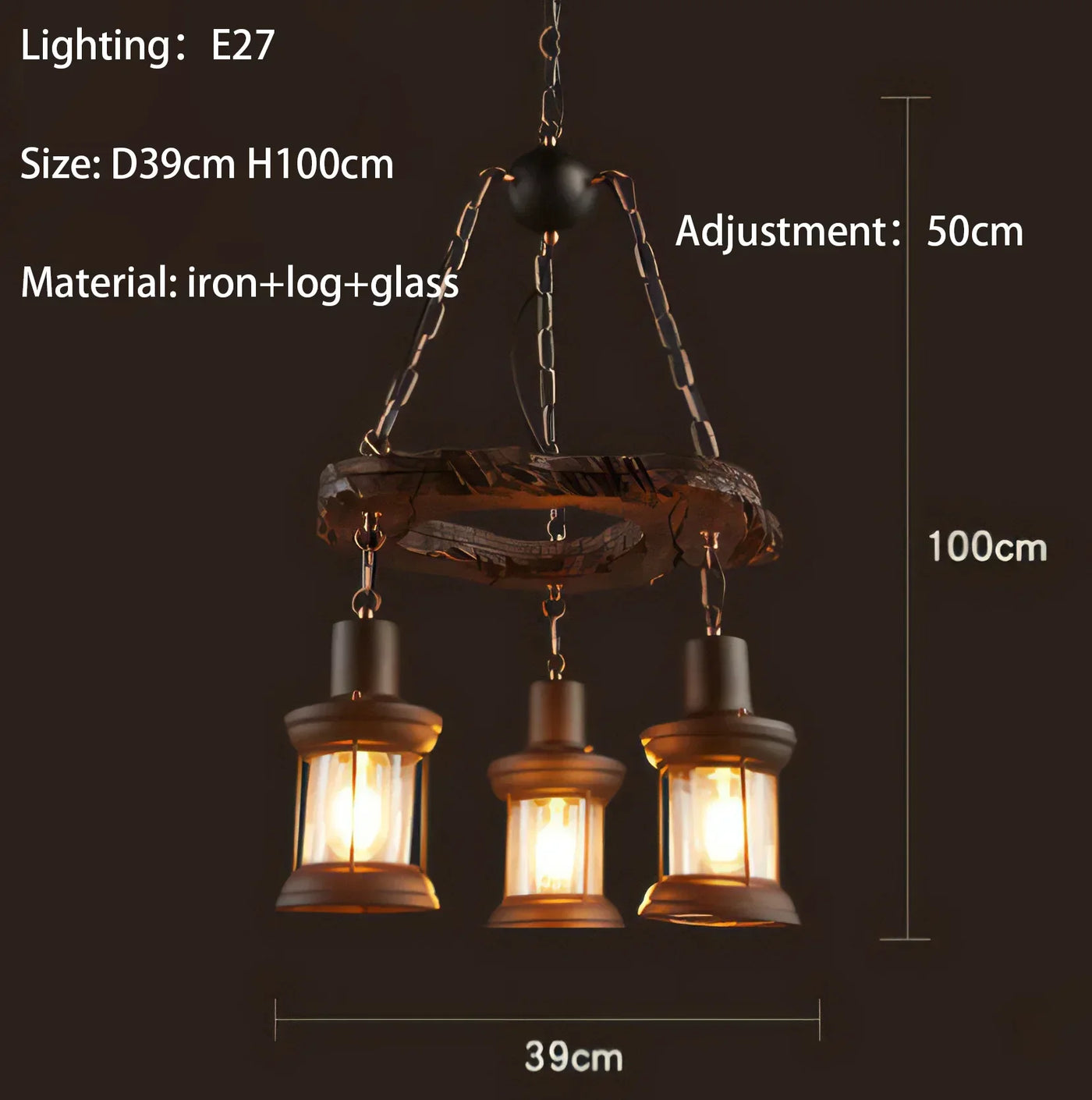 Wheel Pendant lights Metallic luster Hanging Lamps.