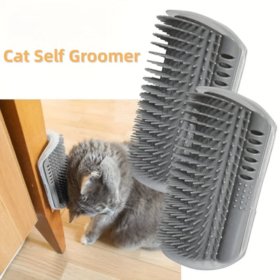 Cat Self Groomer with Massage Comb Brush.