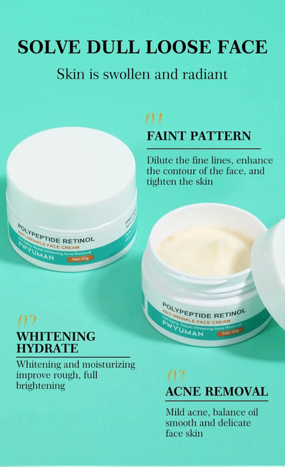 Instant Retinol Lifting Firming Cream Polypeptide Wrinkle Remover.