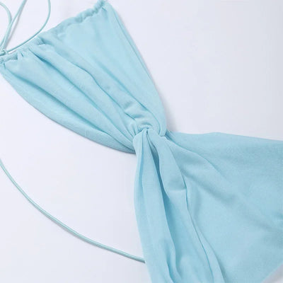 Sexy Chest Wrap Maxi Women's Dress.