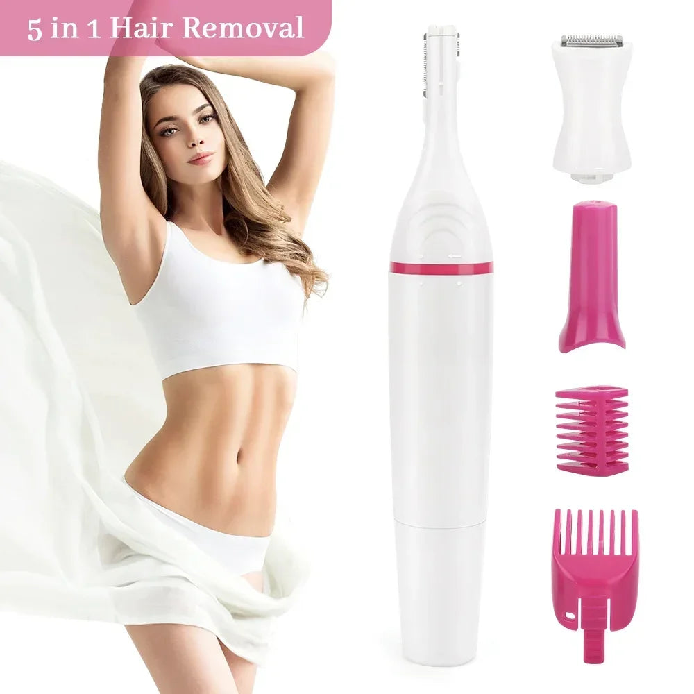 Body Hair Remover Epilator Trimmer Women Bikini Hair Leg.