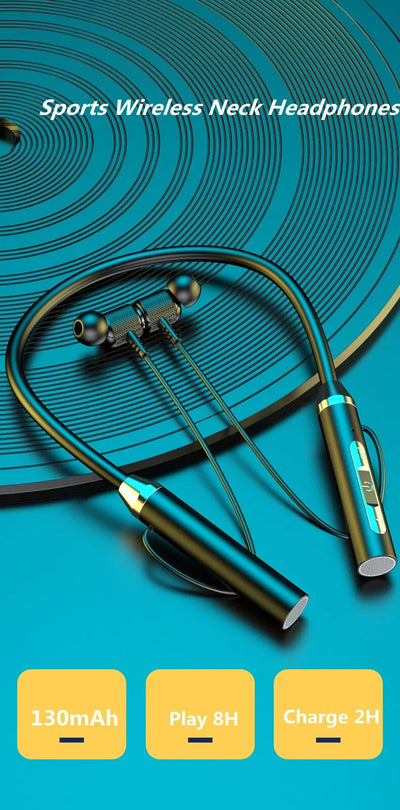 Wireless Headphones Bluetooth 5.0 Neckband Earphones.