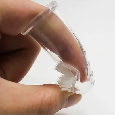 Soft Pet Finger Toothbrush Cleaning Silica gel.