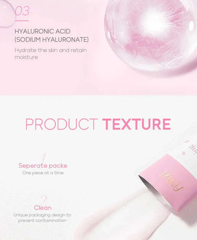 Sakura Moisturizing Sleeping Masks travel night cream with hyaluronic acid for hydrating and nourishing skin in clean, separate packaging