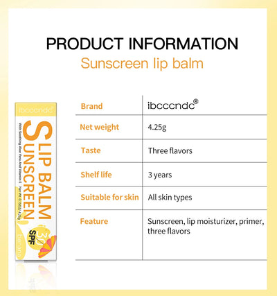 Sunscreen Lip Balm Protection Moisturizer.