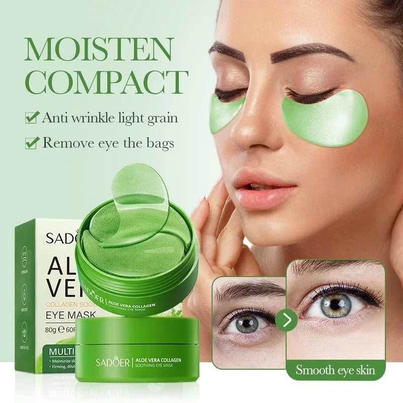 Aloe Collagen Soothing Eye Mask Moisturizing Repair Eye Dry Eye Mask.