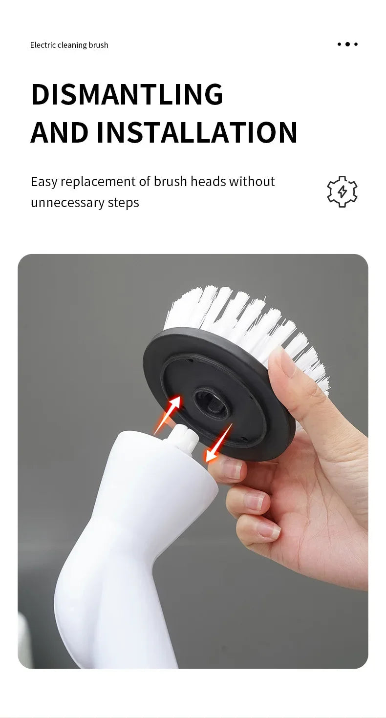 Wireless Electric Cleaning Brush.