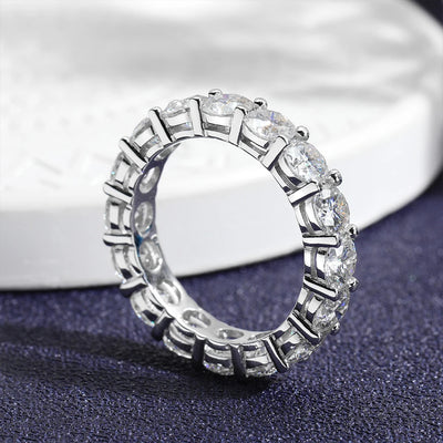 925 Sterling Silver Diamond Wedding Ring