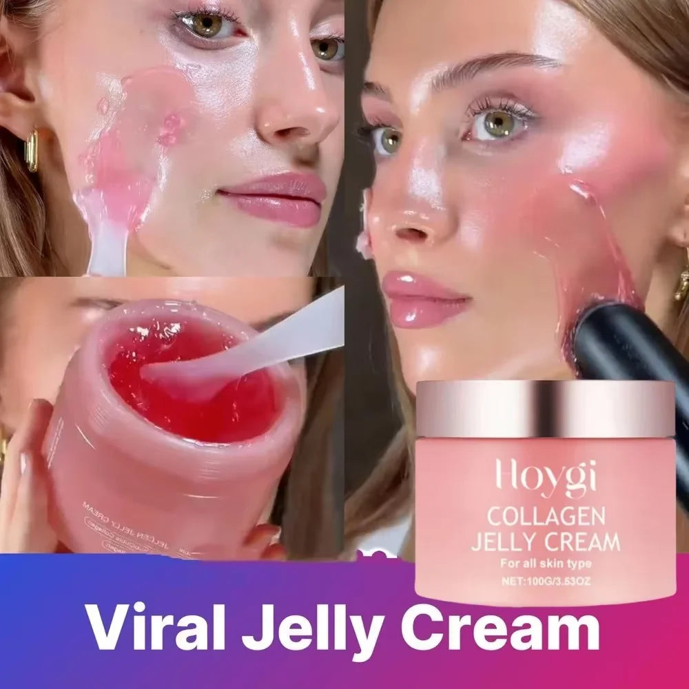 Collagen Jelly Cream Deep Hydrates Firming Glowing Reduce Wrinkle.