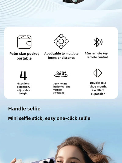 Super Mini Selfie Stick Portable Phone Holder.