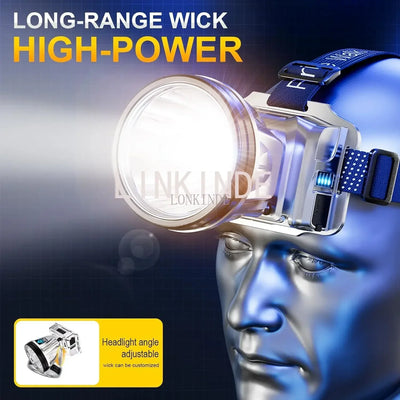 Strong Bald Headlight Ultra Bright