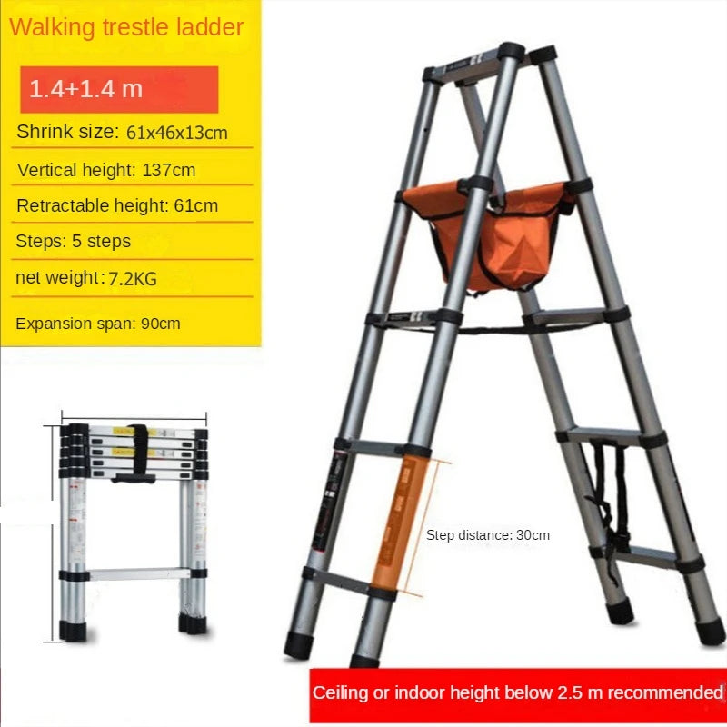 Stainless Steel Folding Ladder.