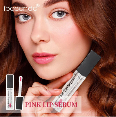 Natural pink serum lipstick.